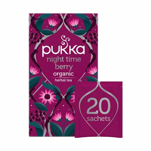 Pukka - Organic Night Time Berry Tea, 20 Sachets | Pack of 4