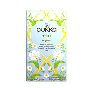 Pukka - Organic Relax Chamomile & Fennel, 20 Bags | Pack of 4