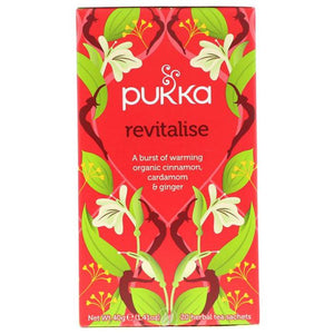 Pukka - Organic Revitalise Cinnamon & Cardamom Tea, 20 Bags | Pack of 4