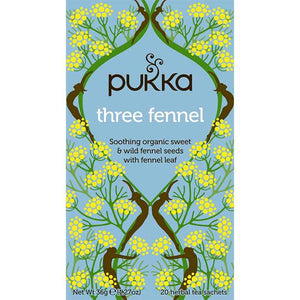 Pukka - Organic Three Fennel Tea, 20 Bags | Pack of 4