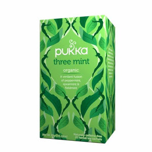 Pukka - Organic Three Mint Herbal Tea, 20 Bags | Pack of 4