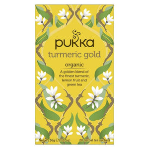 Pukka - Organic Turmeric Tea, 20 Bags | Pack of 4 | Multiple Flavours
