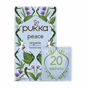 Pukka - Peace Organic Herbal Tea, 20 Sachets | Pack of 4