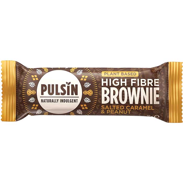 Pulsin - High Fibre Brownie Salted Caramel & Peanut, 35g
