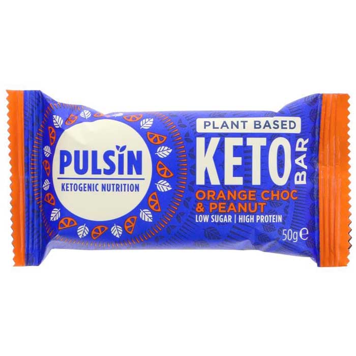 Pulsin - Keto Bars - Choc Orange & Peanut, 50g