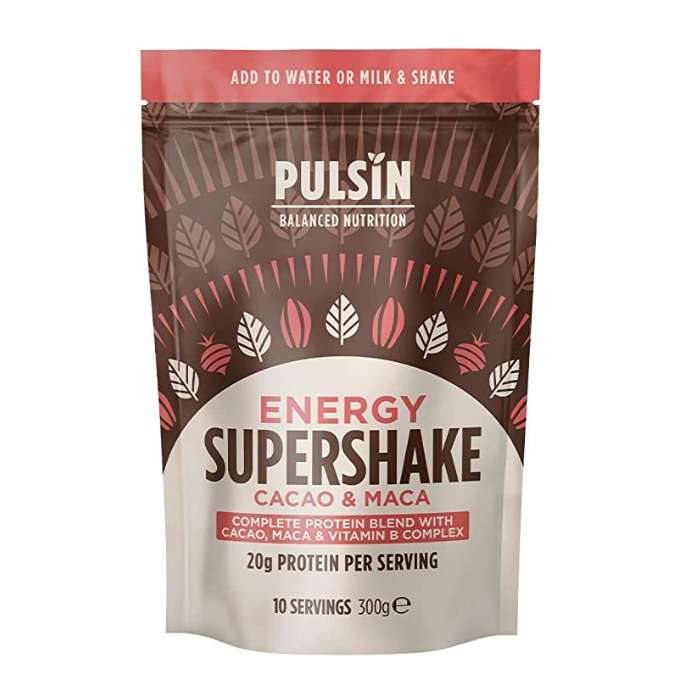 Pulsin' - Supershakes, Energy cacao & Maca - 300g - Front 
