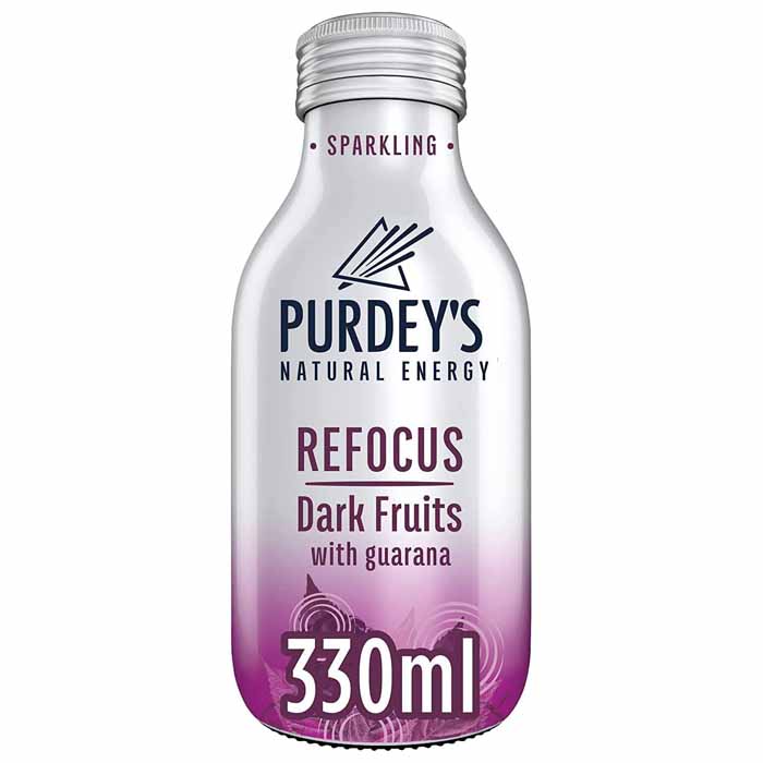 Purdeys - Refocus Vitamin Energy Drink (Bottle), 330ml  Pack of 12