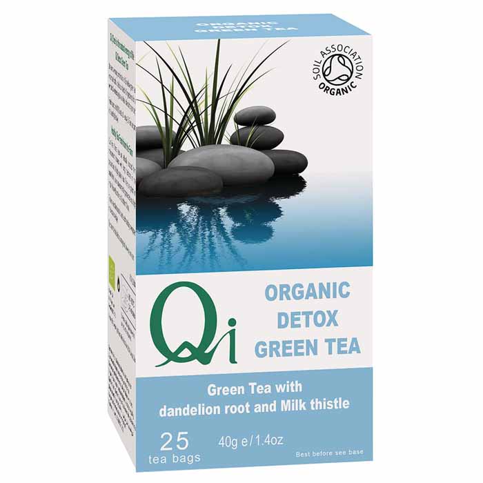 Qi - Organic Detox Green Tea, 25 Bags