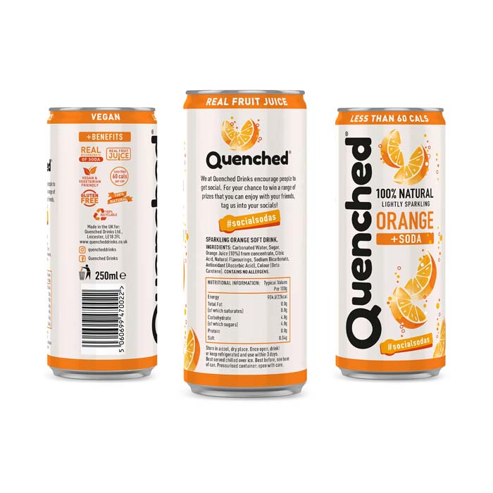 Quenched - Orange & Soda, 250ml