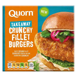 Quorn - Vegan Crunchy Fillet Burgers, 190g