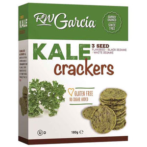 R.W Garcia - Organic 3 Seed Kale Crackers, 180g