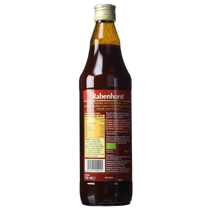 Rabenhorst - Organic Vegetable Juice, 750ml - back