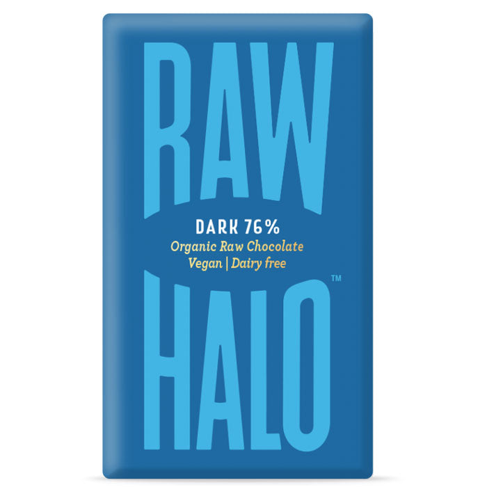 Raw Halo - Dark 76% Organic Raw Chocolate - (22g) 1 Bar