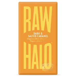 Raw Halo - Dark + Salted Caramel Organic Raw Chocolate, 35g | Multiple Options