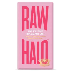 Raw Halo - Mylk + Pink Himalayan Salt Organic Raw Chocolate, 35g |  Multiple Option