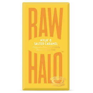 Raw Halo - Mylk + Salted Caramel Organic Raw Chocolate, 35g | Multiple Options