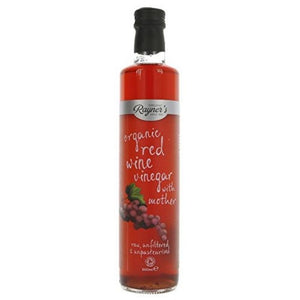 Rayners & PLJ - Organic Raw Red Wine Vinegar with Mother, 500ml