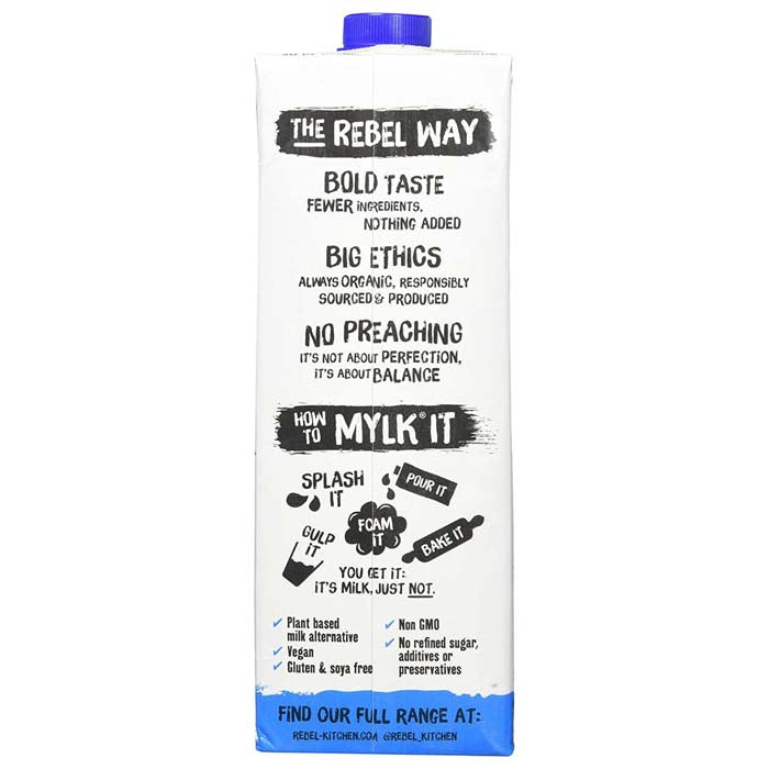 Rebel Kitchen - Dairy Free Organic Whole Mylk, 1L - back