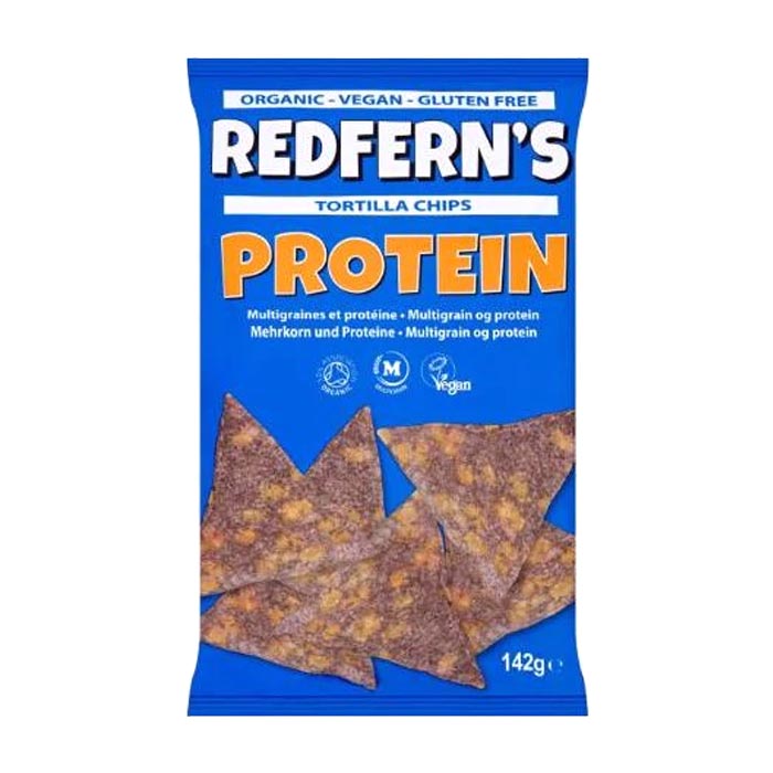 Redferns - Organic Protein Blue Corn & Red Lentil Multigrain Chips, 142g