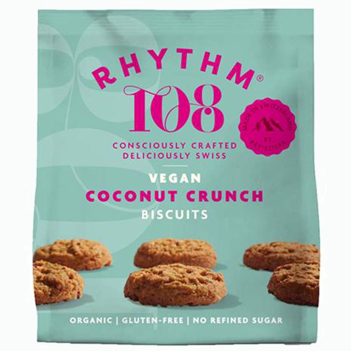 Rhythm108 - Organic Tea Biscuit Share Bag Coconut Cookie, 135g