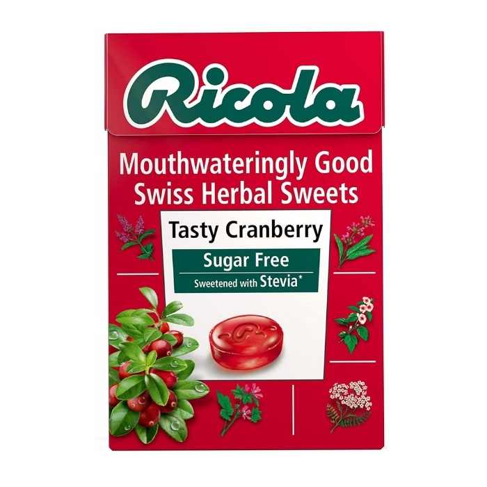 Ricola - Sugar-Free Swiss Herbal Sweets - cranberry