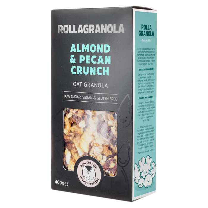 Rollagranola - Oat Granola - Almond Pecan Crunch, 400g