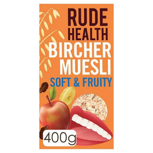 Rude Health - Bircher Soft & Fruity Muesli, 400g | Pack of 6