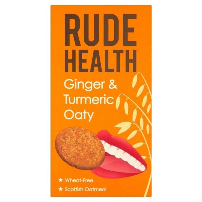 Rude Health - Ginger & Turmeric Oaty, 200g - front