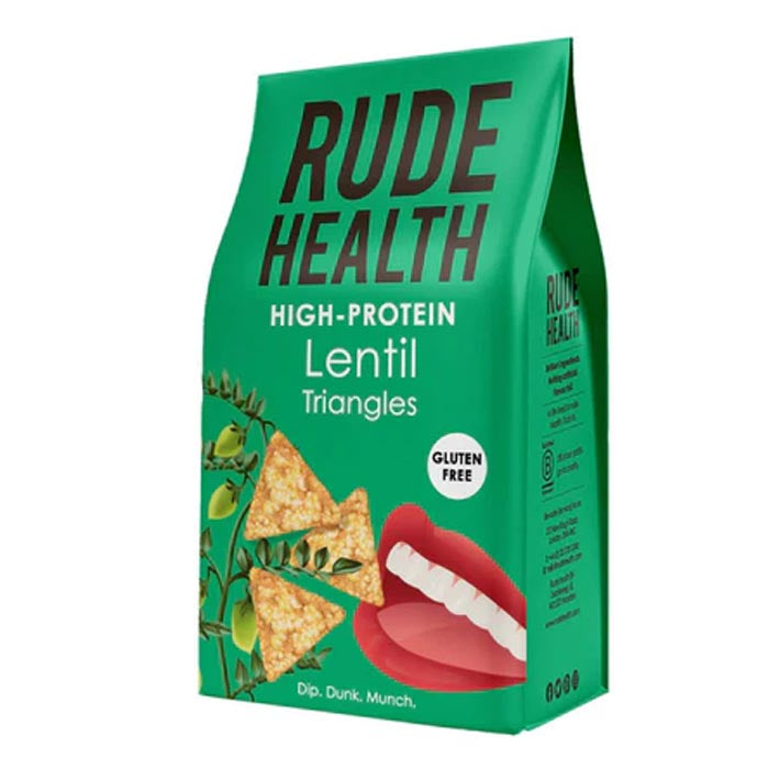 Rude Health - Gluten-Free High Protein Lentil Triangles, 70g