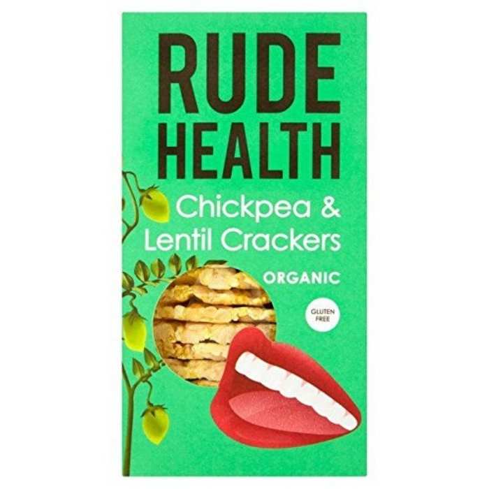 Rude Health - Organic Crackers Chickpea & Lentil (120g) - front