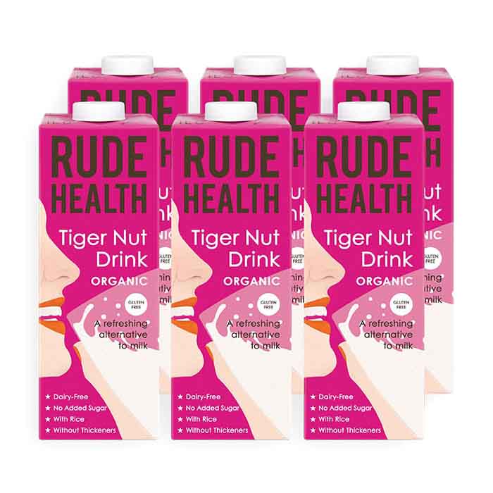 Rude Health - Organic Tiger Nut Drink, 1L  Pack of 6