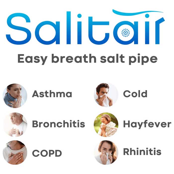 Salitair - The Original Salt Inhaler (Salt Not Included), 1 Inhaler - back