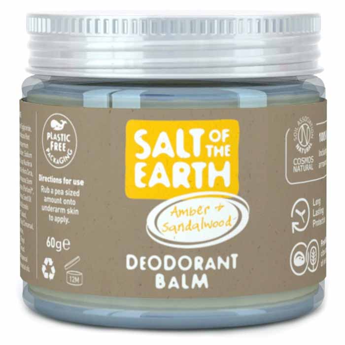 Salt Of The Earth - Deodorant Balms - Amber & Sandalwood ,60g