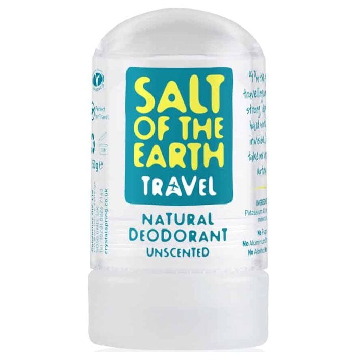 Salt Of The Earth - Natural Deodorant Crystals - Travel Size Classic - Unscented ,50g