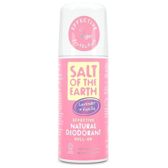 Salt Of The Earth - Natural Roll On Deodorants - Lavender & Vanilla, 75ml