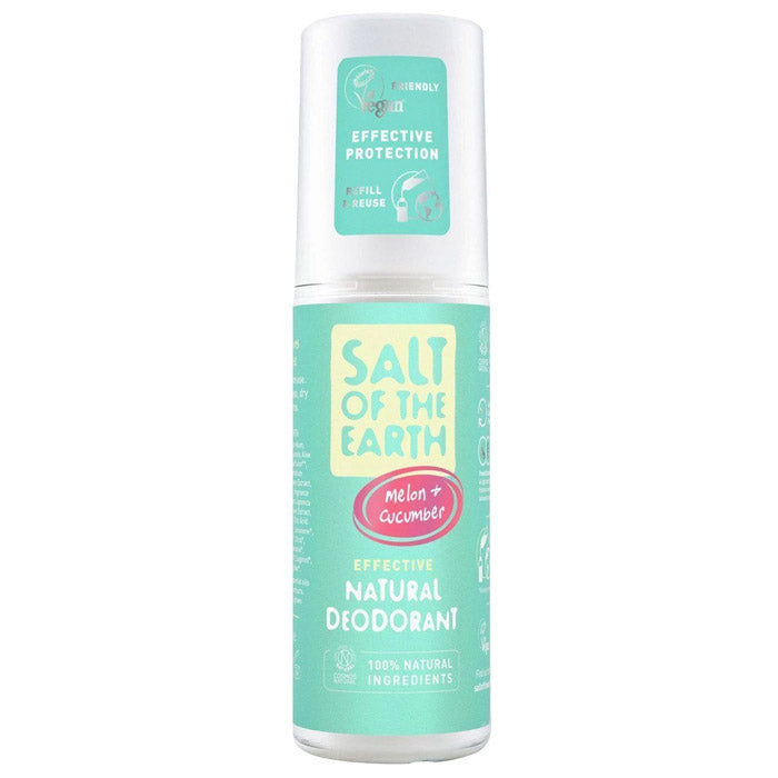Salt Of The Earth - Natural Roll On Deodorants - Melon & Cucumber, 75ml
