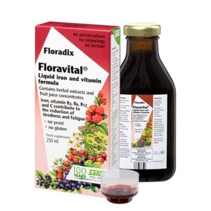 Salus Haus - Floravital Floradix Liquid Iron & Vitamin Formula | Multiple Sizes