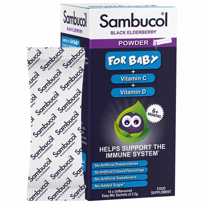 Sambucol Black Elderberry - For Baby - 14 Sachets