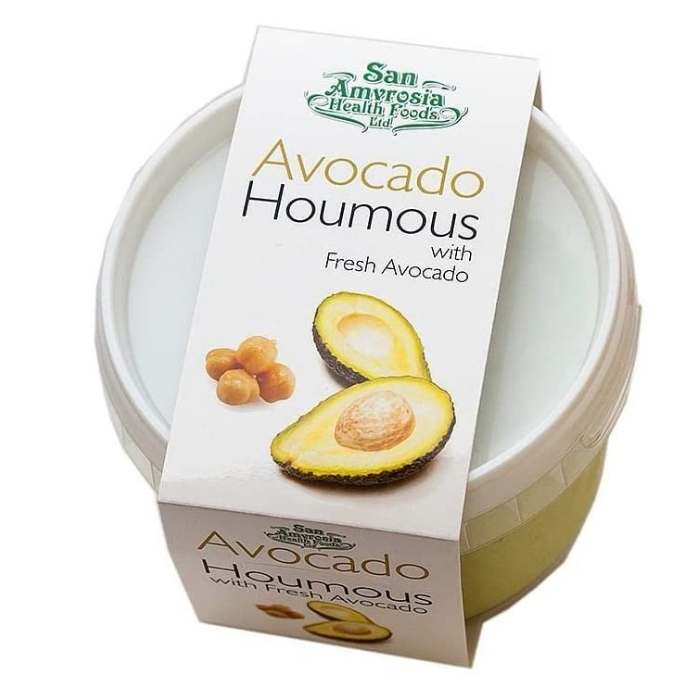 San Amvrosia - Avocado Hummus, 228g - Front