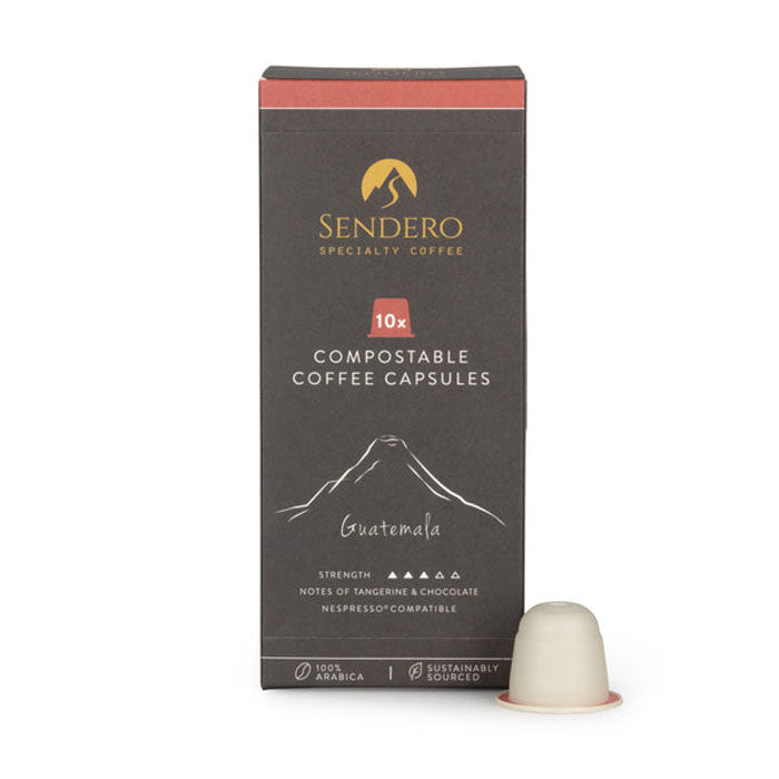 Sendero Specialty Coffee - Compostable Coffee - Guatemala, 10 capsules