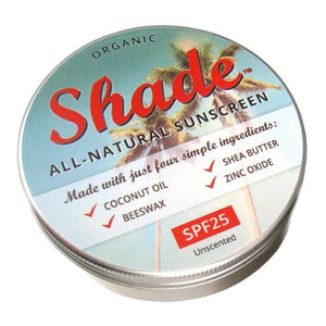 Shade - Organic All-Natural Sunscreen, SPF25 | Multiple Sizes