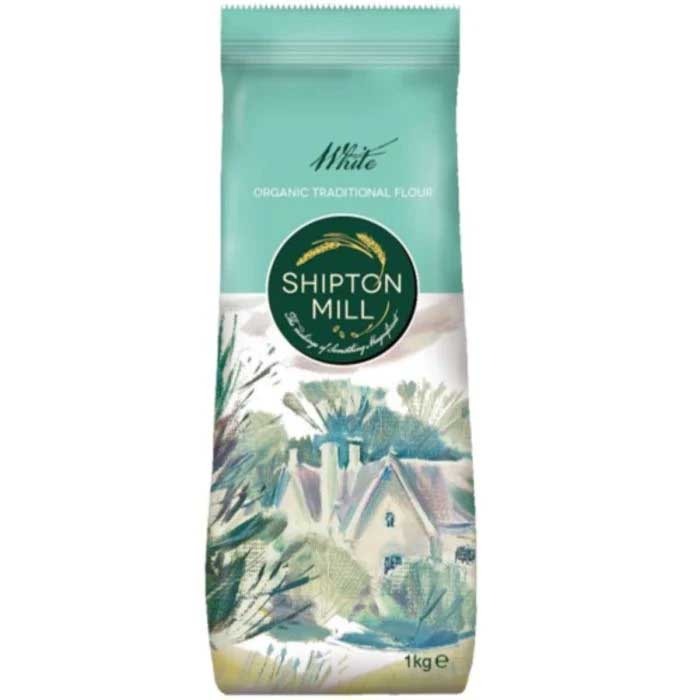 Shipton - Traditional Organic White Flour, 1kg  Pack of 6