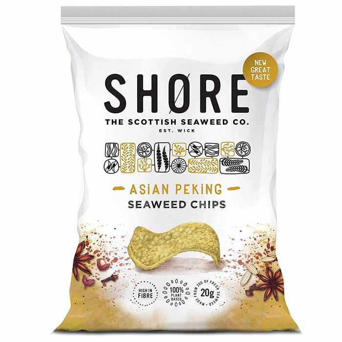 Shore - Seaweed Chips Asian Peking, 80g - front
