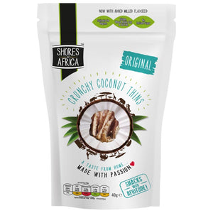 Shores Of Africa - Crunchy Coconut Thins, 40g |  Multiple Option