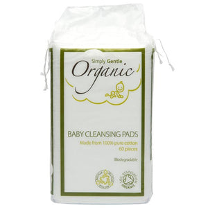 Simply Gentle - Organic Cotton Baby Cleansing Pads, 60's
