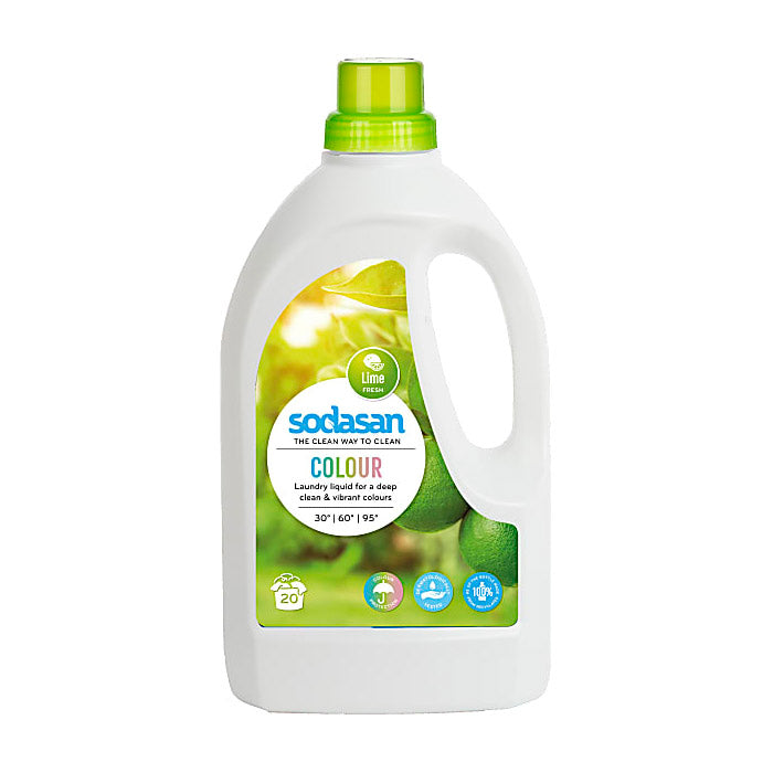 Sodasan - Colour Laundry Liquid - Lime Scented, 1.5L 