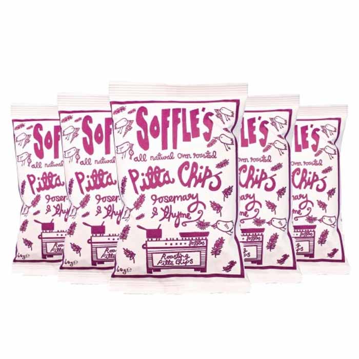 Soffle's - Pitta Chips , Rosemary & Thyme (165g) 9 Pack