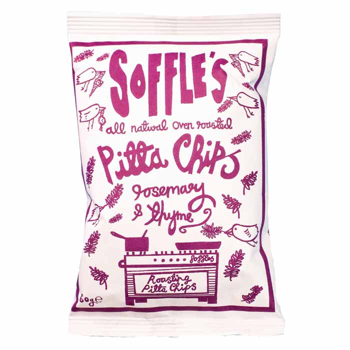 Soffle's - Pitta Chips , Rosemary & Thyme (60g)