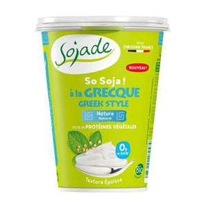 Sojade - Organic Greek Style Unsweetened Soya Yogurt, 400g