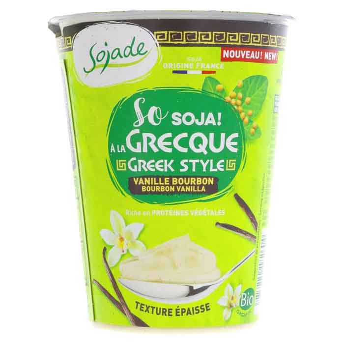 Sojade - Organic Greek Style Vanilla Soya Yogurt, 400g